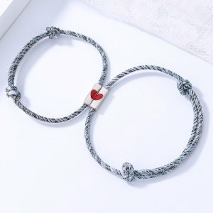 Mens/Womens Bracelets | Heart Braid Magnetic Couple Bracelet Bracelets Bracelets