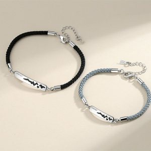 Mens/Womens Bracelets | Heartbeat Discoloration Couple Bracelet Bracelets Bracelets