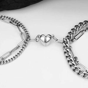 Mens/Womens Bracelets | Magnetic Heart Couple Matching Bracelet Bracelets Bracelets