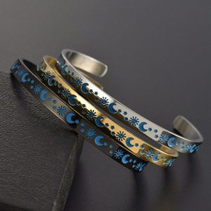 Mens/Womens Bracelets | Sun Moon Star Couple Bangle Bracelet Bracelets Bracelets