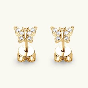 Mens/Womens Earrings | Butterfly Moissanite Stud Earrings Earrings Earrings