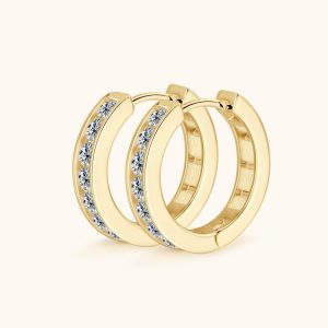 Mens/Womens Earrings | Dainty Moissanite Hoop Earrings Earrings Earrings