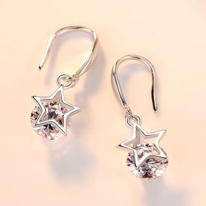 Mens/Womens Earrings | Dainty Star Drop Hook Earrings Earrings Earrings