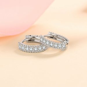 Mens/Womens Earrings | Moissanite Hoop Wedding Earrings Earrings Earrings