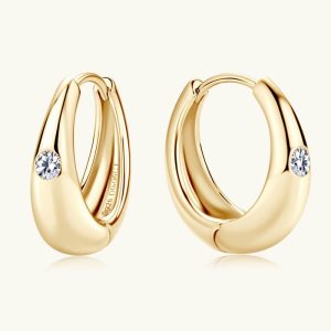 Mens/Womens Earrings | Moissanite Hoop Wedding Earrings Earrings Earrings