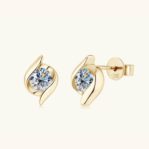 Mens/Womens Earrings | Moissanite Twist Stud Earrings Earrings Earrings