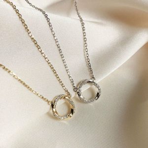 Mens/Womens Necklaces & Pendants | Dainty Mobius Ring Necklace Jewelry Mens