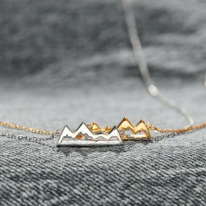 Mens/Womens Necklaces & Pendants | Minimalist Mountain Pendant Necklace Jewelry Mens