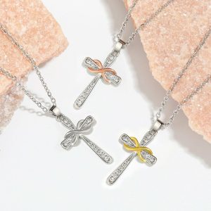 Mens/Womens Necklaces & Pendants | Mobius Cross Pendant Necklace Jewelry Mens