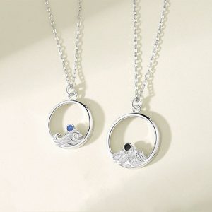 Mens/Womens Necklaces & Pendants | Mountain Ocean Couple Necklace Jewelry Mens