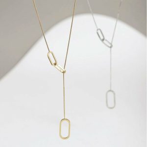 Mens/Womens Necklaces & Pendants | Oval Lariat Y Necklace Jewelry Mens