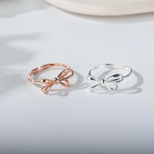 Mens/Womens Rings | Bow Tie Bowknot Band Ring Jewelry Mens