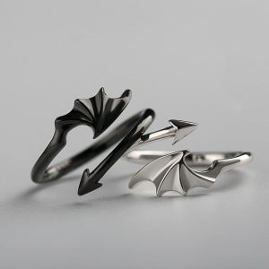 Mens/Womens Rings | Devil Wing Matching Couple Ring Jewelry Mens