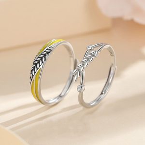 Mens/Womens Rings | Ear of Wheat Couple Ring Jewelry Mens