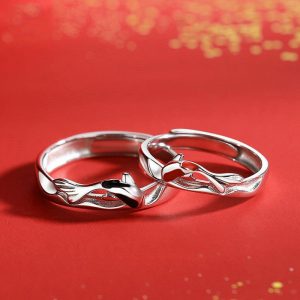 Mens/Womens Rings | Koi Fish Matching Couple Ring Jewelry Mens