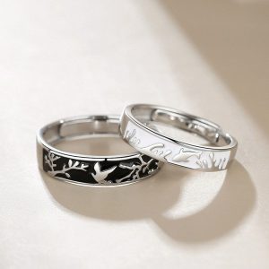 Mens/Womens Rings | Love Bird Fish Couple Matching Ring Jewelry Mens