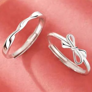 Mens/Womens Rings | Mobius Bowknot Couple Ring Jewelry Mens