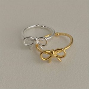 Mens/Womens Rings | Sterling Silver Bow Ring Jewelry Mens