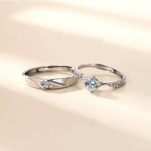 Mens/Womens Rings | Sterling Silver Couple Matching Ring Jewelry Mens