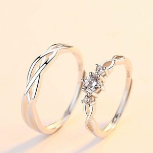 Mens/Womens Rings | Wing Fish Silver Couple Matching Ring Jewelry Mens