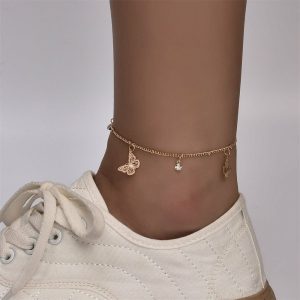 Womens Anklets | Butterfly Charm Ankle Bracelet Anklet Anklets Anklets