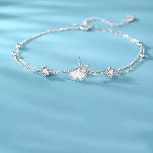 Womens Anklets | Shell Ginkgo Leaf Anklet Anklets Anklets