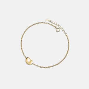 Womens Bracelets | Gold Bean Charm Bracelet Bracelets Bracelets