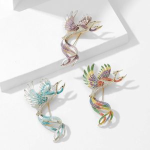 Womens Brooches | Color Enamel Phoenix Wedding Brooch Brooches Brooches