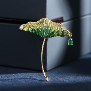 Womens Brooches | Lotus Leaf Wedding Brooch Brooches Brooches