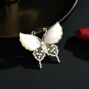 Womens Brooches | Mother Of Pearl Butterfly Wedding Brooch Brooches Brooches