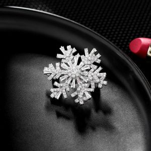 Womens Brooches | Snowflake Spinner Pin Brooch Brooches Brooches