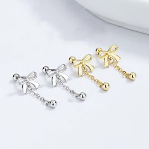 Womens Earrings | Bow Tie Bowknot Drop Stud Earrings Earrings Earrings