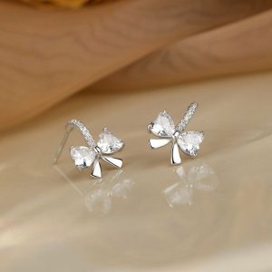 Womens Earrings | Bow Tie Bowknot Wedding Hoop Earrings Earrings Earrings