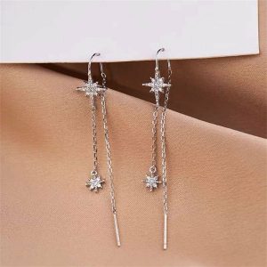 Womens Earrings | Dainty Star Tassel Earrings Earrings Earrings