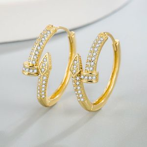 Womens Earrings | Gold Snake Hoop Earrings Earrings Earrings