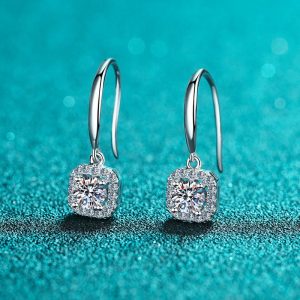 Womens Earrings | Moissanite Hook Drop Earrings Earrings Earrings