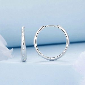 Womens Earrings | Silver Star Hoop Earrings Earrings Earrings