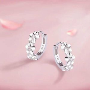 Womens Earrings | Triple Flower Hoop Earrings Earrings Earrings