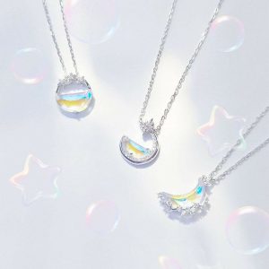 Womens Necklaces & Pendants | Moon Star Opal Pendant Necklace Jewelry Necklaces & Pendants