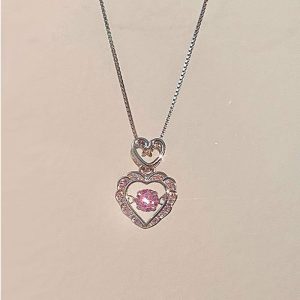 Womens Necklaces & Pendants | Pink Heart Pendant Necklace Jewelry Necklaces & Pendants