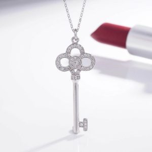 Womens Necklaces & Pendants | Silver Key Pendant Necklace Jewelry Necklaces & Pendants