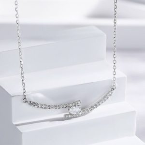 Womens Necklaces & Pendants | Silver Smile Pendant Necklace Jewelry Necklaces & Pendants