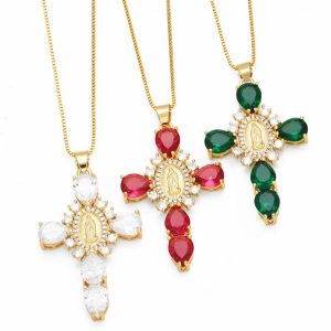 Womens Necklaces & Pendants | Virgin Cross Pendant Necklace Jewelry Necklaces & Pendants