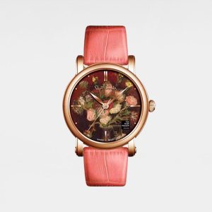 Womens Watches | Asters Gladioli 36 mm Round Leather Watch Jewelry Watches