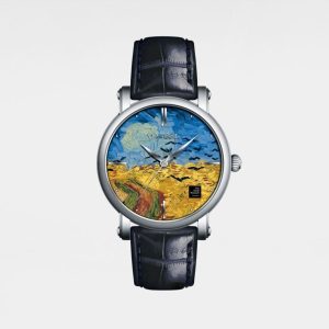 Womens Watches | Wheat Field 36 mm Round Leather Watch Jewelry Watches