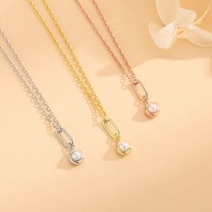 Womens Necklaces & Pendants | Mini Pearl Pendant Necklace Jewelry Necklaces & Pendants