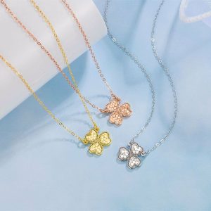 Womens Necklaces & Pendants | Dainty Clover Pendant Necklace Jewelry Necklaces & Pendants