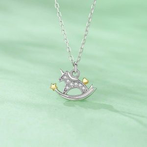 Womens Necklaces & Pendants | Silver Unicorn Pendant Necklace Jewelry Necklaces & Pendants