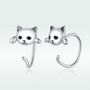 Womens Earrings | Cute Cat Stud Earrings Earrings Earrings