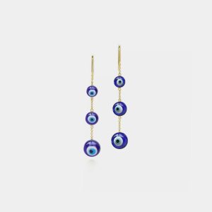 Womens Earrings | Glass Bead Evil Eye Drop Earrings Earrings Earrings